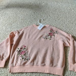 Light Pink Embroidered Sweater